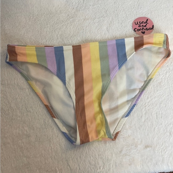 Xhilaration Multicolor Striped Kids Bikini - Picture 2 of 8